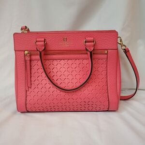 Kate Spade Perri Lane Romy Satchel Barbie Pink Leather Handbag Purse